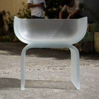 Transparent resin chair