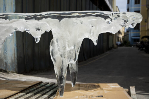 Icefall Resin Table