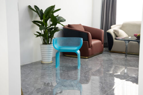 Azure Glaze Resin Chair