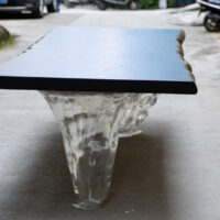 Obsidian Glacier Resin Table