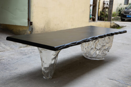 Obsidian Glacier Resin Table - 图片 3