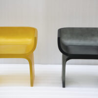 Amber Glow Resin Chair
