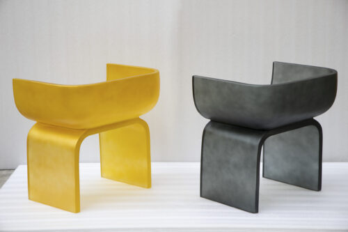 Amber Glow Resin Chair - 图片 5