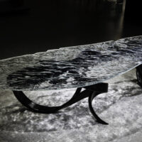 Rippling Realm Resin Table