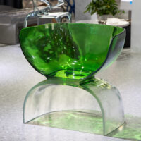 Emerald Veil Resin Chair