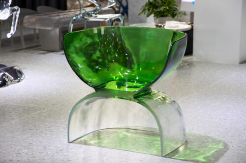 Emerald Veil Resin Chair
