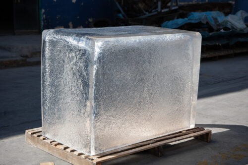 Crystal Ice Block Seat