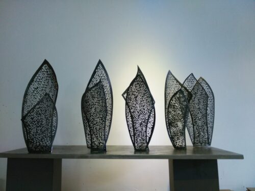 Metal Sculpture · Whispering Leaves